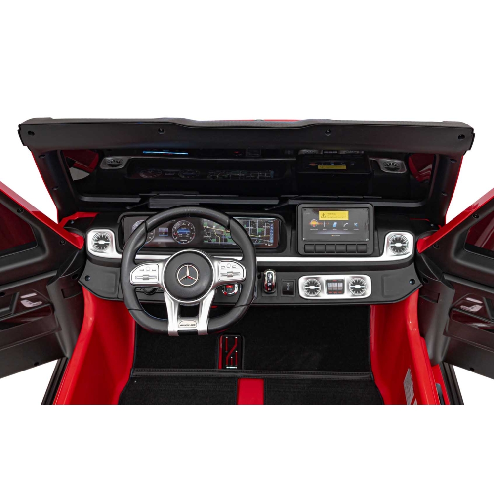Elektromobilis Mercedes Benz G63 AMG XXL STRONG, Red-Elektromobiliai vaikams, Visureigiai-e-vaikas