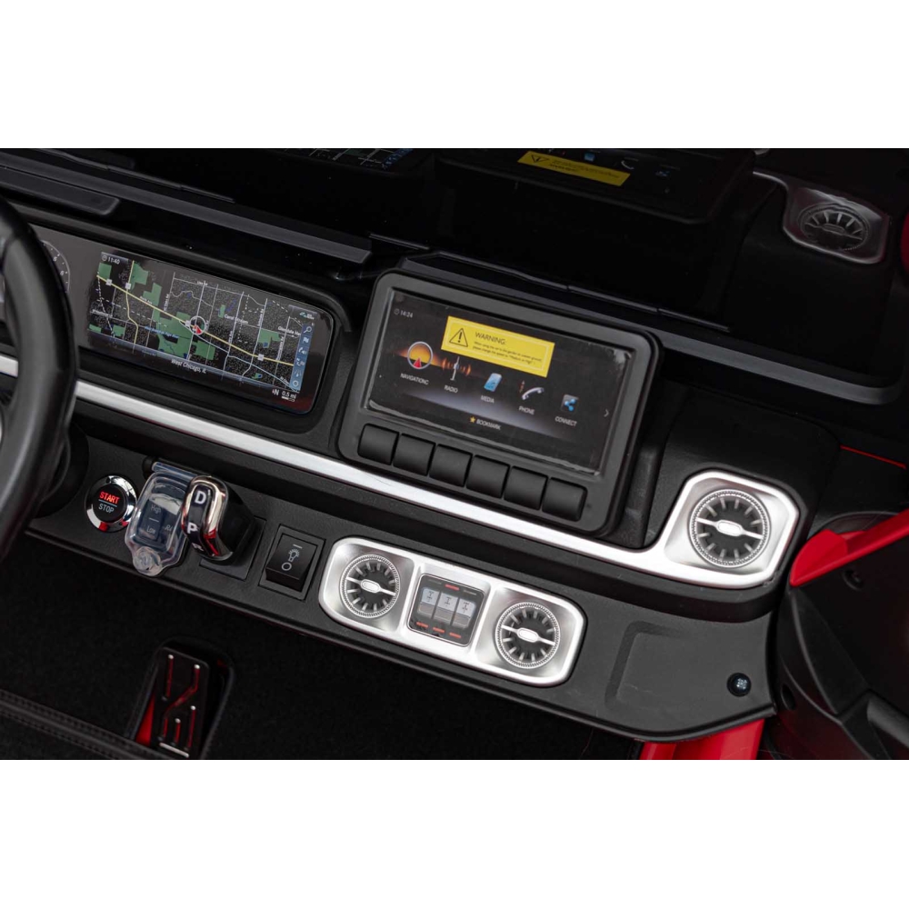 Elektromobilis Mercedes Benz G63 AMG XXL STRONG, Red-Elektromobiliai vaikams, Visureigiai-e-vaikas
