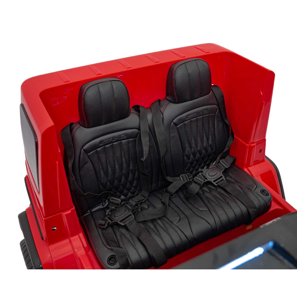 Elektromobilis Mercedes Benz G63 AMG XXL STRONG, Red-Elektromobiliai vaikams, Visureigiai-e-vaikas