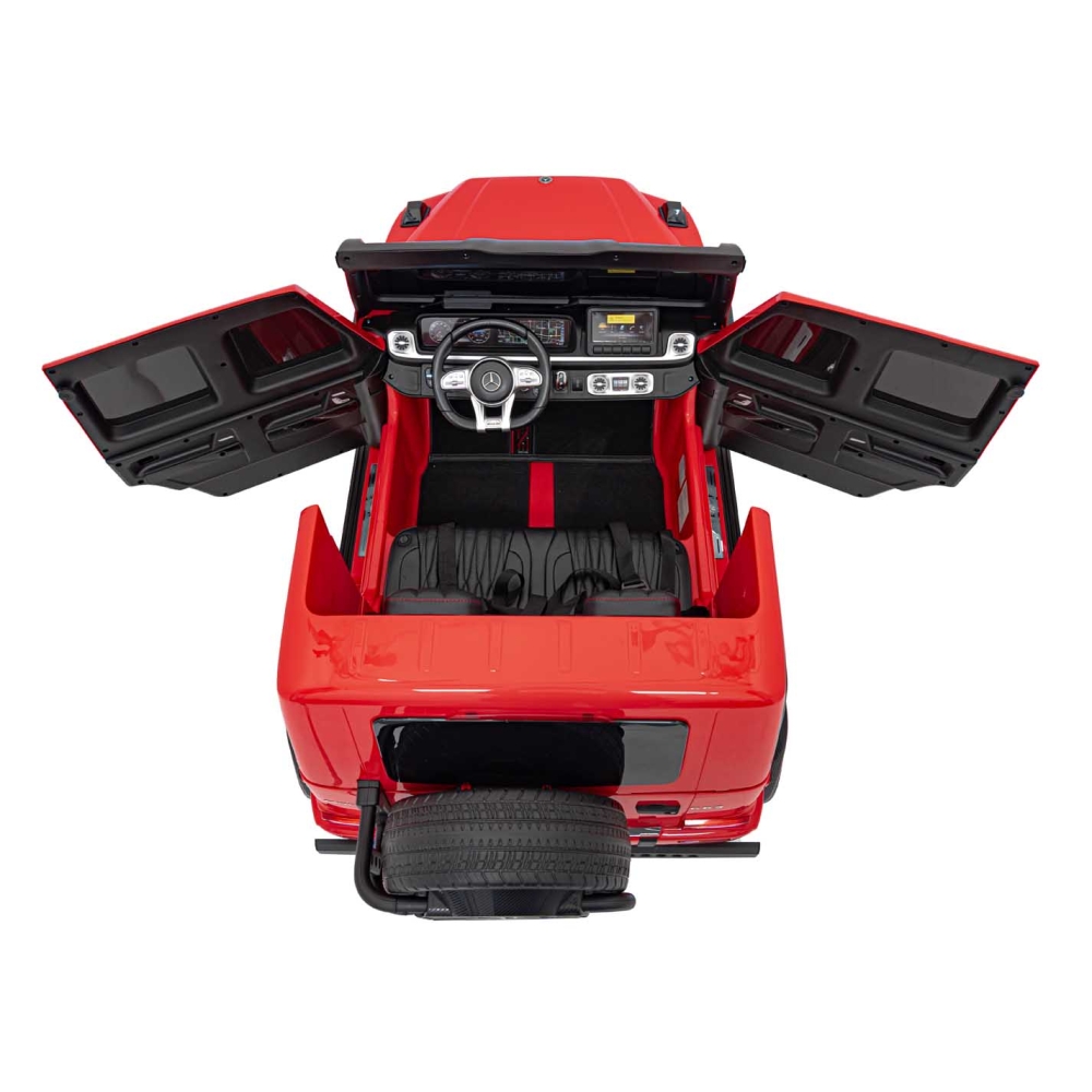 Elektromobilis Mercedes Benz G63 AMG XXL STRONG, Red-Elektromobiliai vaikams, Visureigiai-e-vaikas