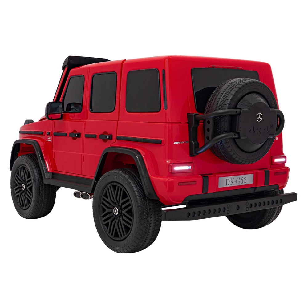Elektromobilis Mercedes Benz G63 AMG XXL STRONG MP4, Red-Elektromobiliai vaikams, Visureigiai-e-vaikas
