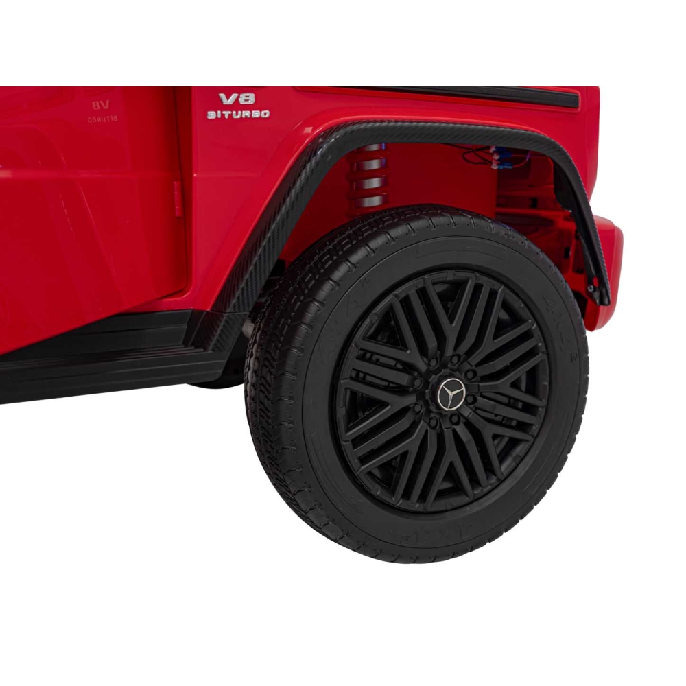 Elektromobilis Mercedes Benz G63 AMG XXL STRONG MP4, Red-Elektromobiliai vaikams, Visureigiai-e-vaikas