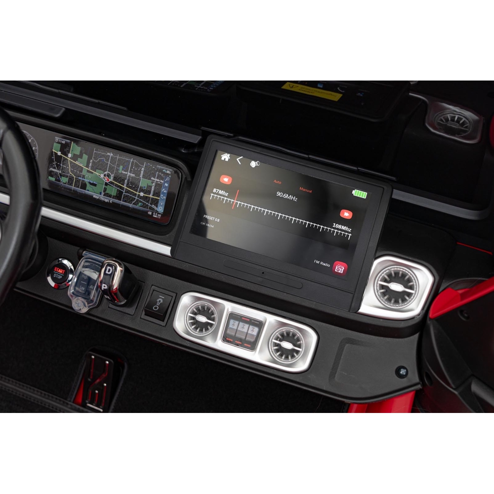 Elektromobilis Mercedes Benz G63 AMG XXL STRONG MP4, Red-Elektromobiliai vaikams, Visureigiai-e-vaikas