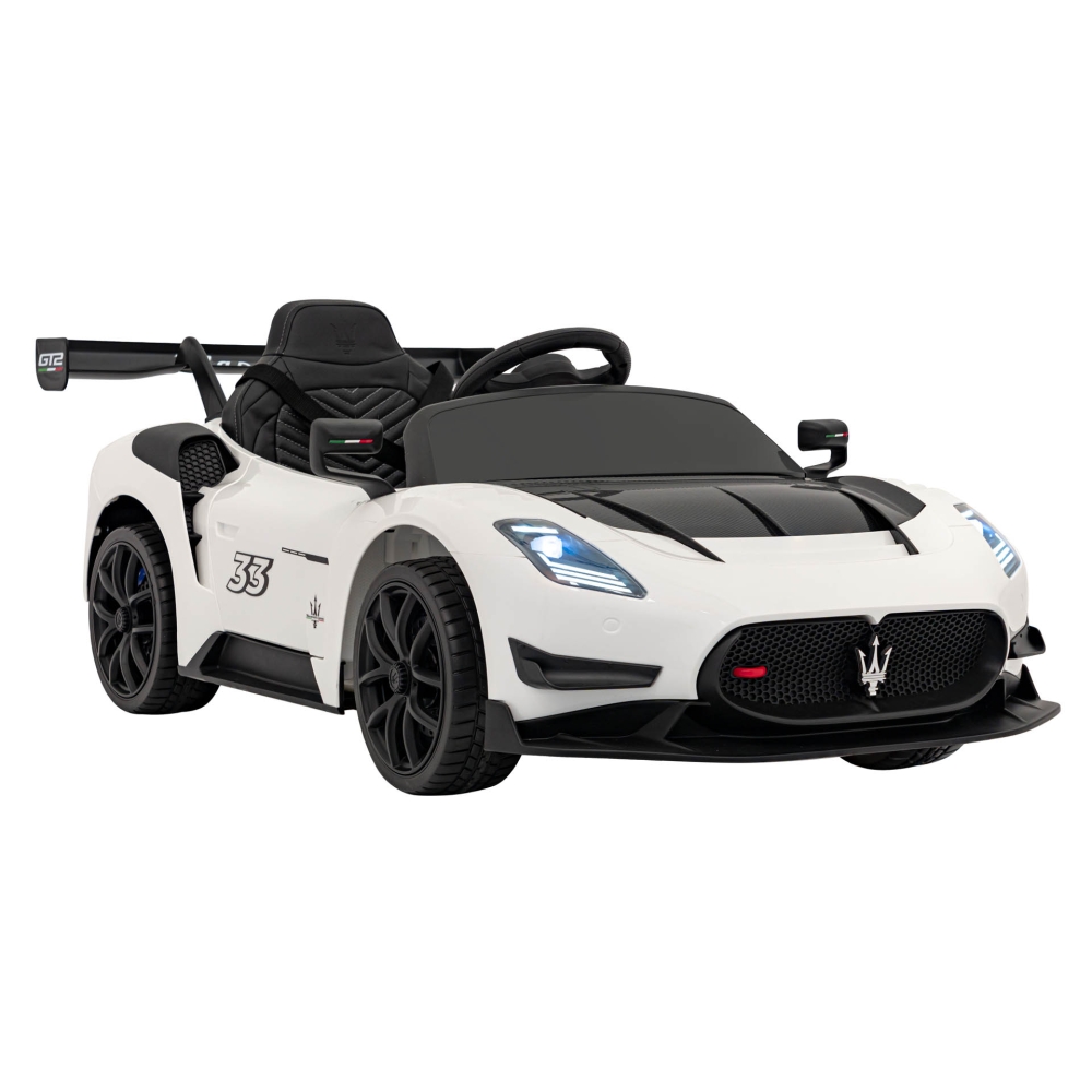 Elektromobilis Maserati MC20 GT2, White-Elektromobiliai vaikams, Mašinos-e-vaikas