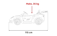 Elektromobilis Maserati MC20 GT2, White-Elektromobiliai vaikams, Mašinos-e-vaikas