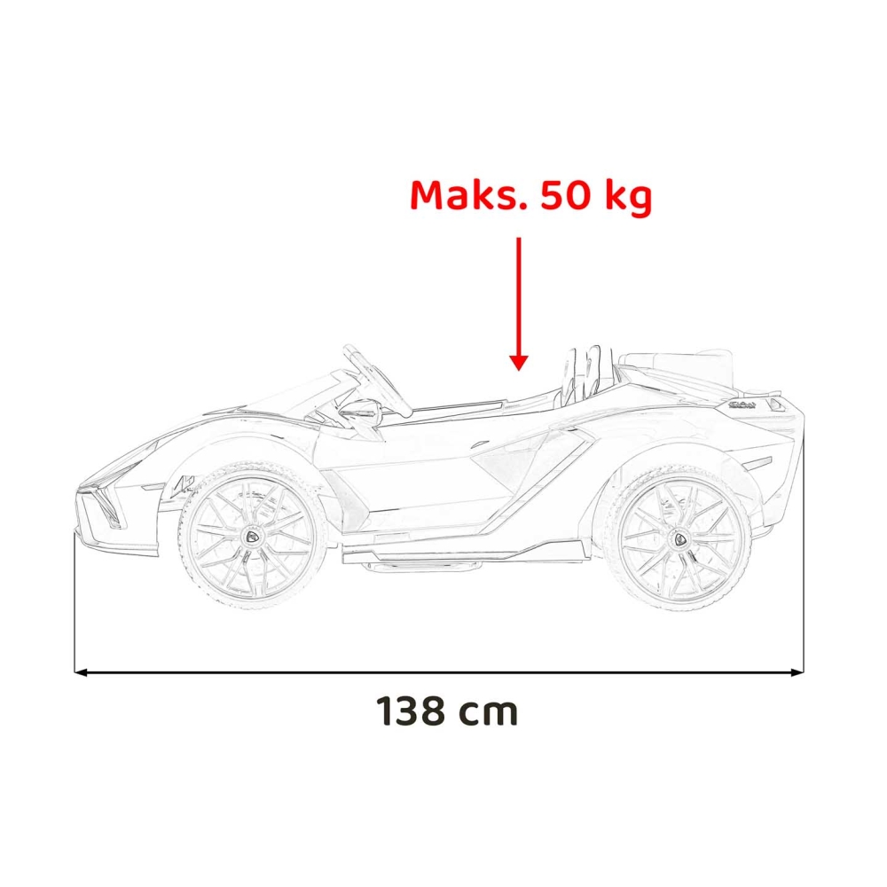 Elektromobilis Lamborghini SIAN, Red-Elektromobiliai vaikams, Mašinos-e-vaikas