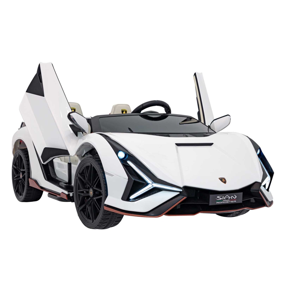 Elektromobilis Lamborghini SIAN, White-Elektromobiliai vaikams, Mašinos-e-vaikas