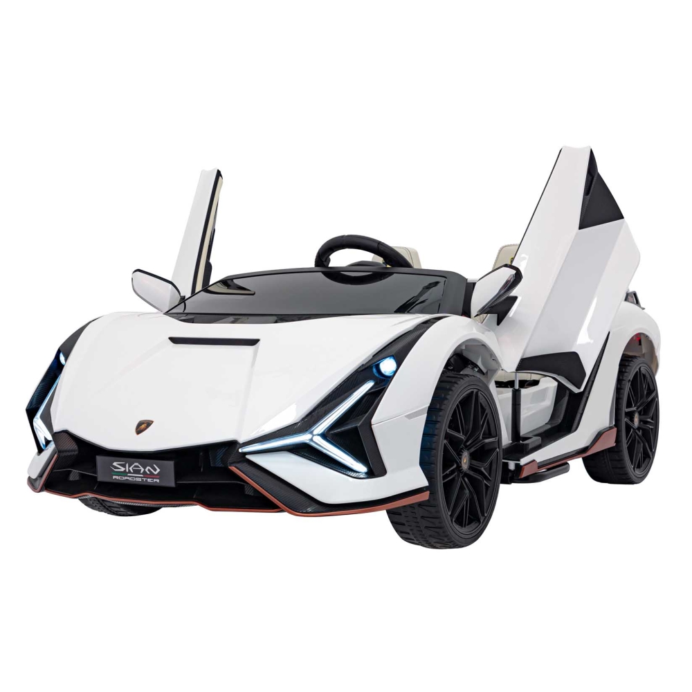Elektromobilis Lamborghini SIAN, White-Elektromobiliai vaikams, Mašinos-e-vaikas