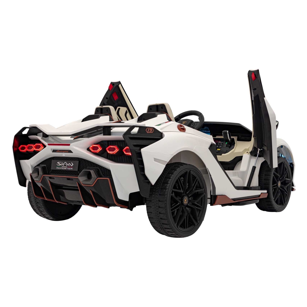 Elektromobilis Lamborghini SIAN, White-Elektromobiliai vaikams, Mašinos-e-vaikas