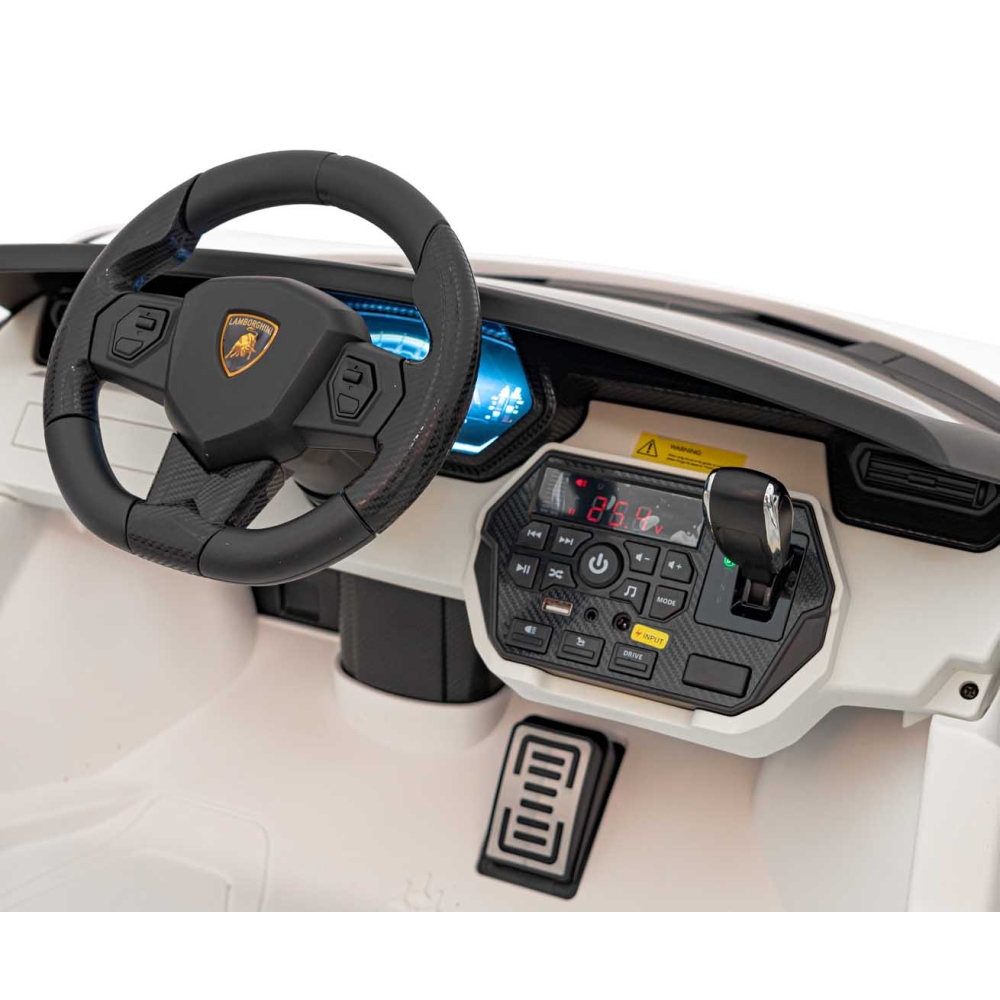 Elektromobilis Lamborghini SIAN, White-Elektromobiliai vaikams, Mašinos-e-vaikas