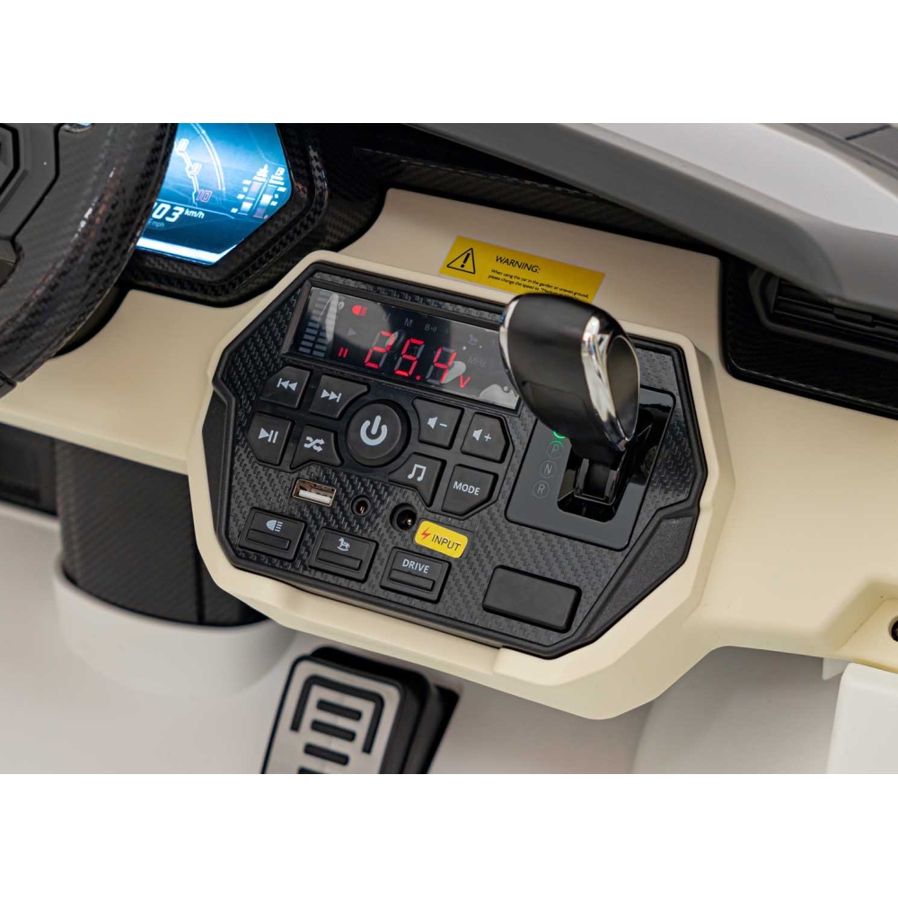 Elektromobilis Lamborghini SIAN, White-Elektromobiliai vaikams, Mašinos-e-vaikas