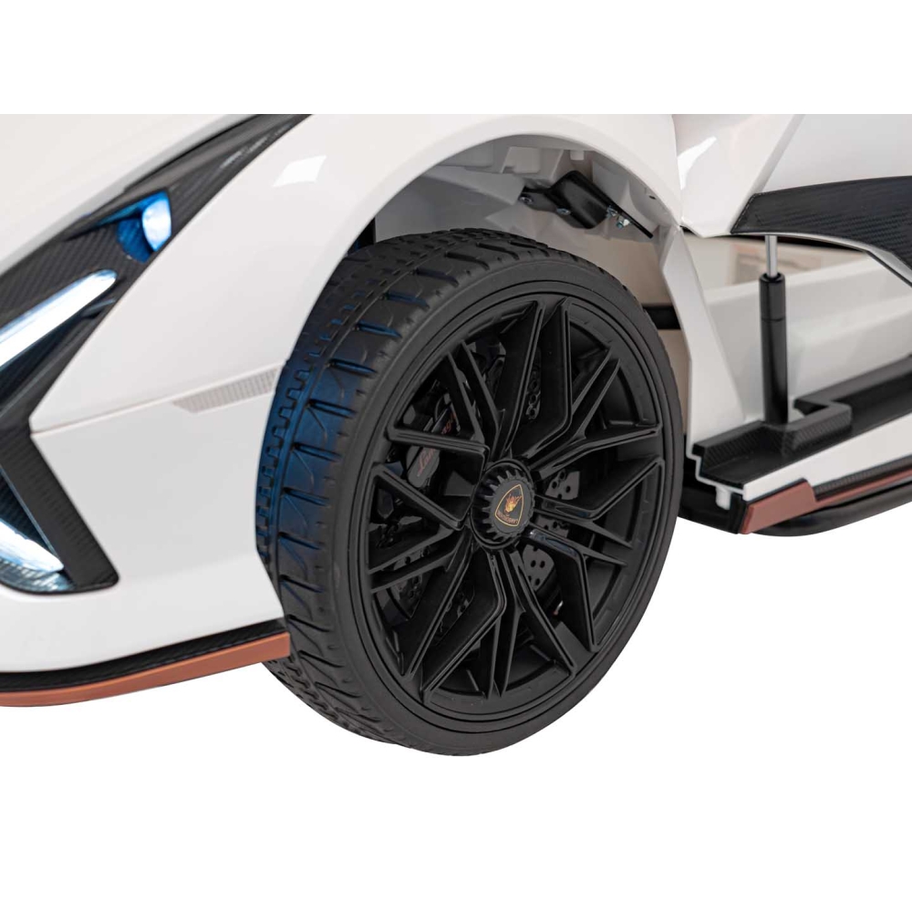 Elektromobilis Lamborghini SIAN, White-Elektromobiliai vaikams, Mašinos-e-vaikas