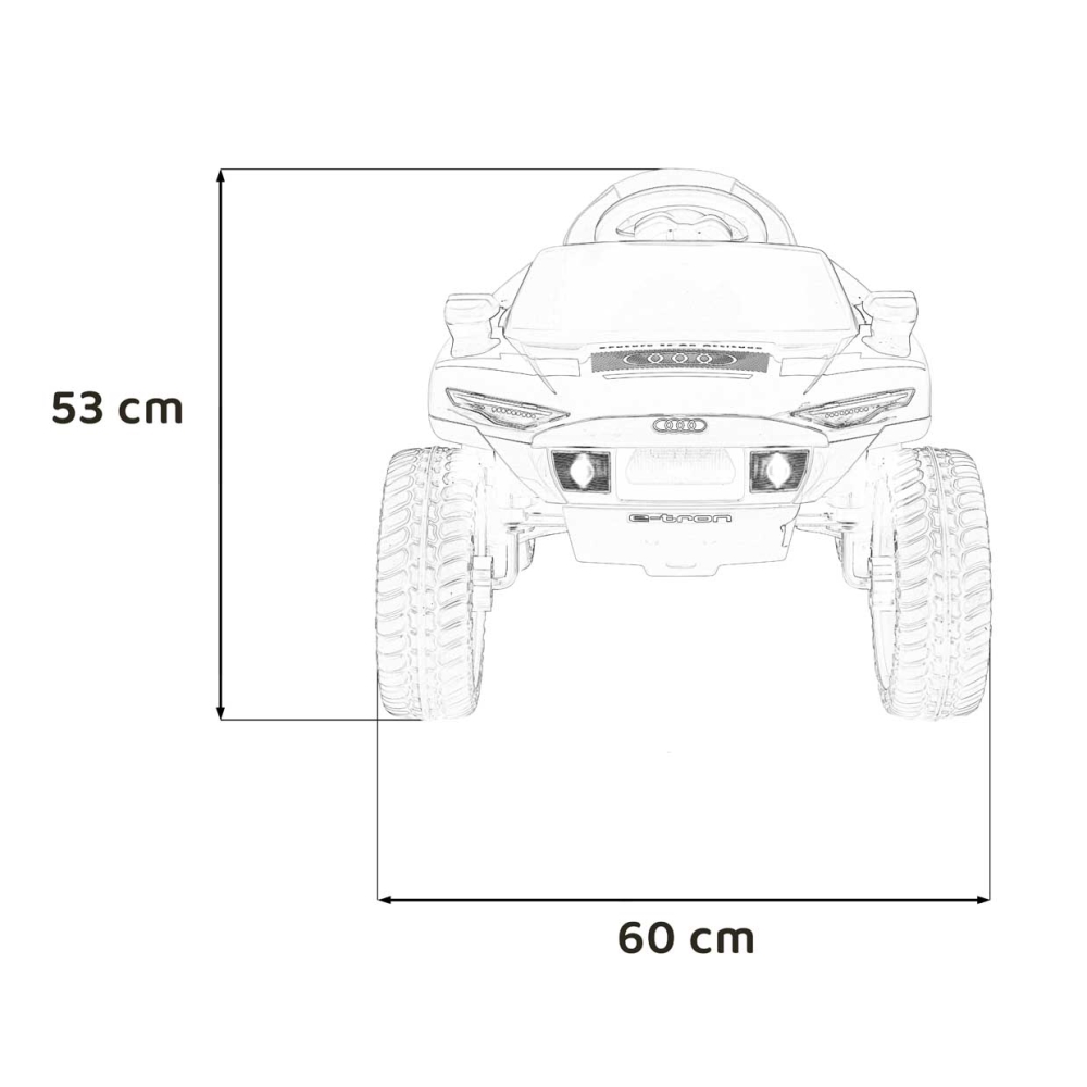 Elektromobilis Audi RSQ E-TRON, Grey-Elektromobiliai vaikams, Visureigiai-e-vaikas