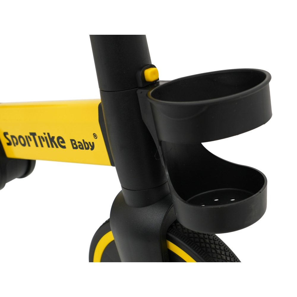 Dviratis Happy Bike 3in1 Sportrike, Yellow-Judėjimui, Balansiniai dviratukai, Triratukai vaikams-e-vaikas