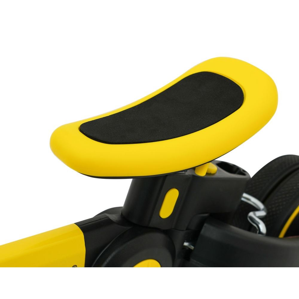 Dviratis Happy Bike 3in1 Sportrike, Yellow-Judėjimui, Balansiniai dviratukai, Triratukai vaikams-e-vaikas
