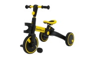 Dviratis Happy Bike 3in1 Sportrike, Yellow-Judėjimui, Balansiniai dviratukai, Triratukai vaikams-e-vaikas