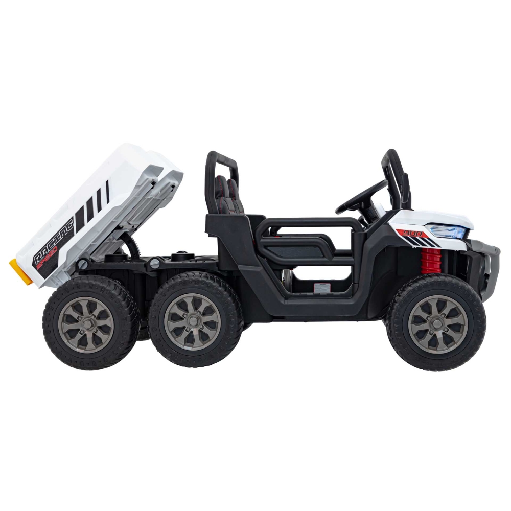 Elektromobilis Farmer Truck Speed 900, White-Elektromobiliai vaikams, Sunkvežimiai-e-vaikas