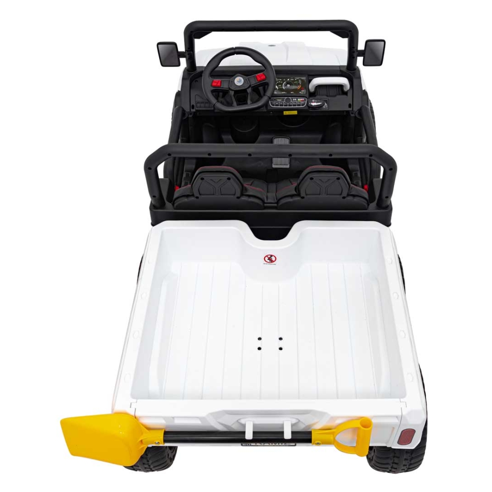 Elektromobilis Farmer Truck Speed 900, White-Elektromobiliai vaikams, Sunkvežimiai-e-vaikas