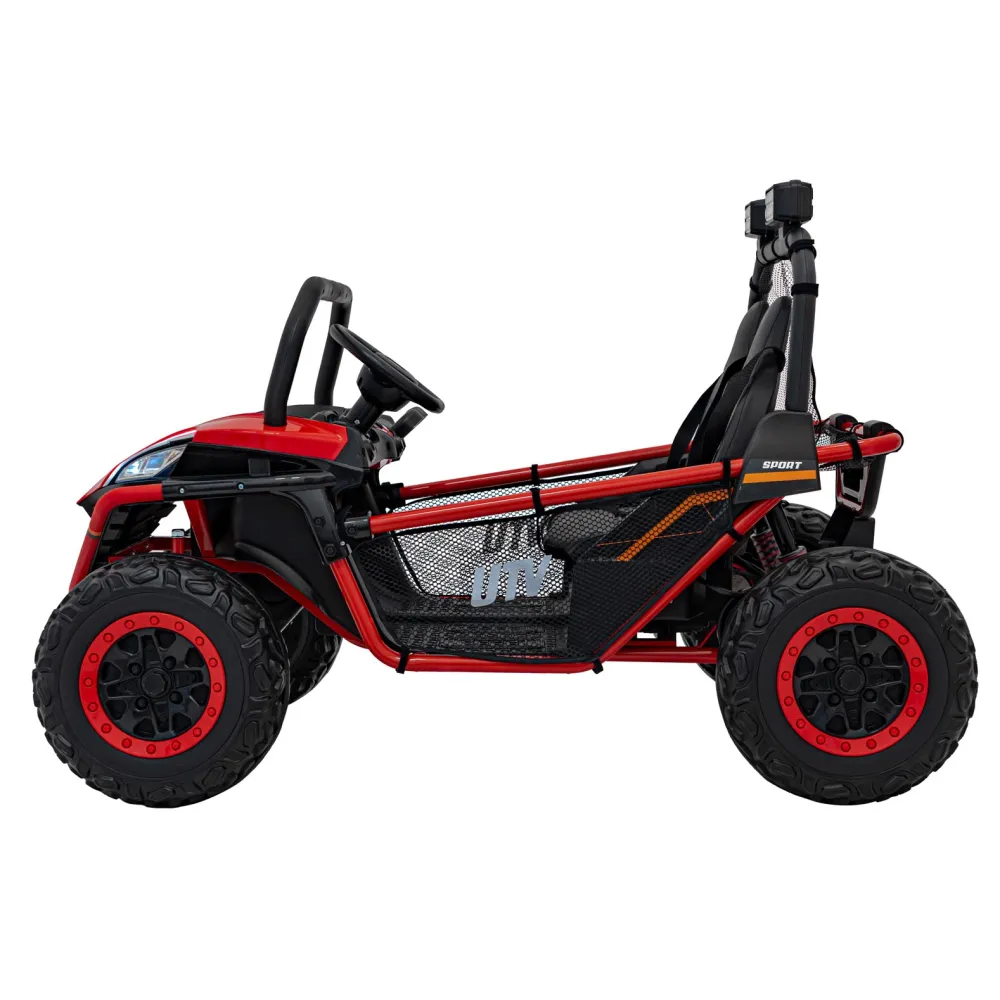 Elektrinis Buggy FASTER 4x4, Red-Elektromobiliai vaikams, Keturračiai ir bagiai-e-vaikas