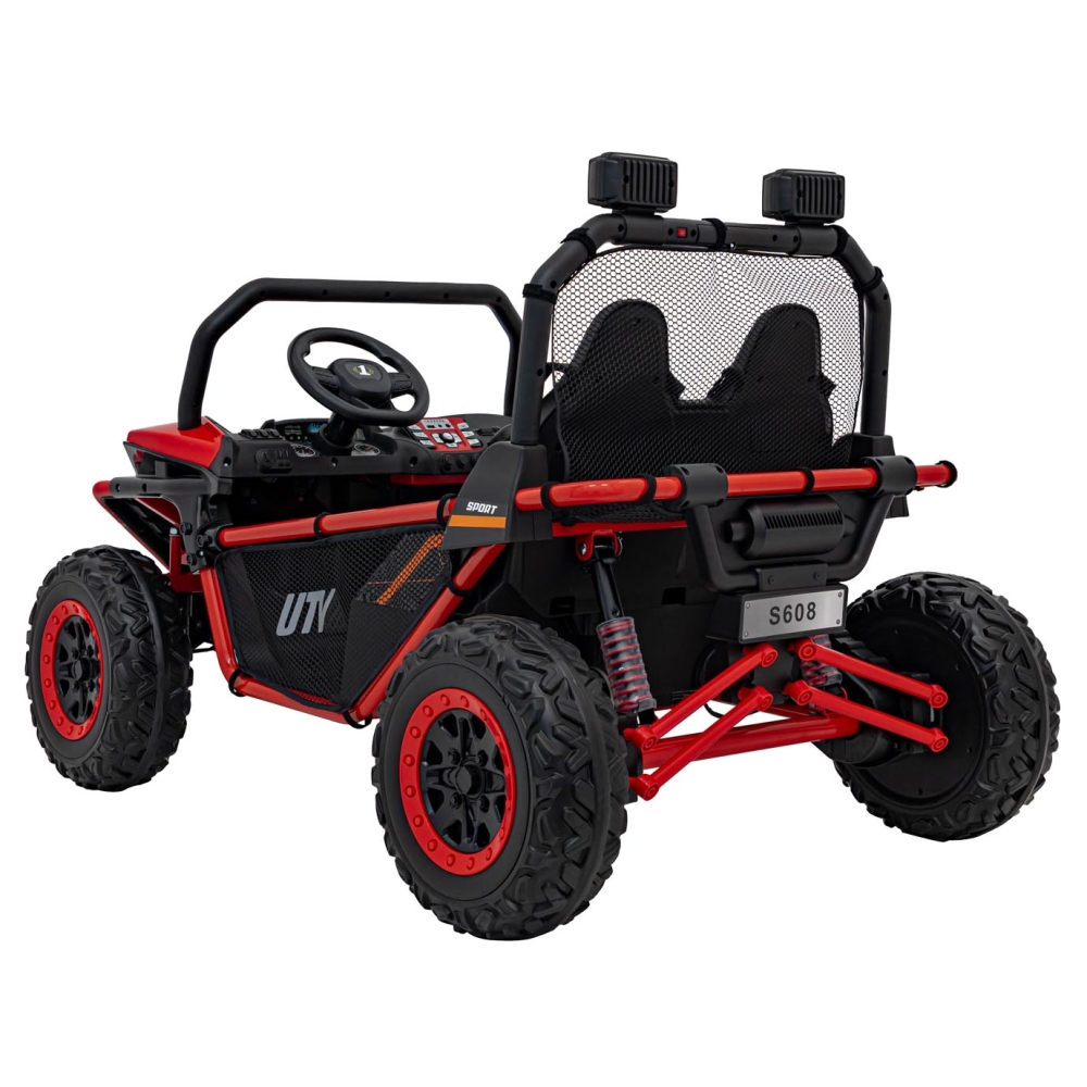 Elektrinis Buggy FASTER 4x4, Red-Elektromobiliai vaikams, Keturračiai ir bagiai-e-vaikas