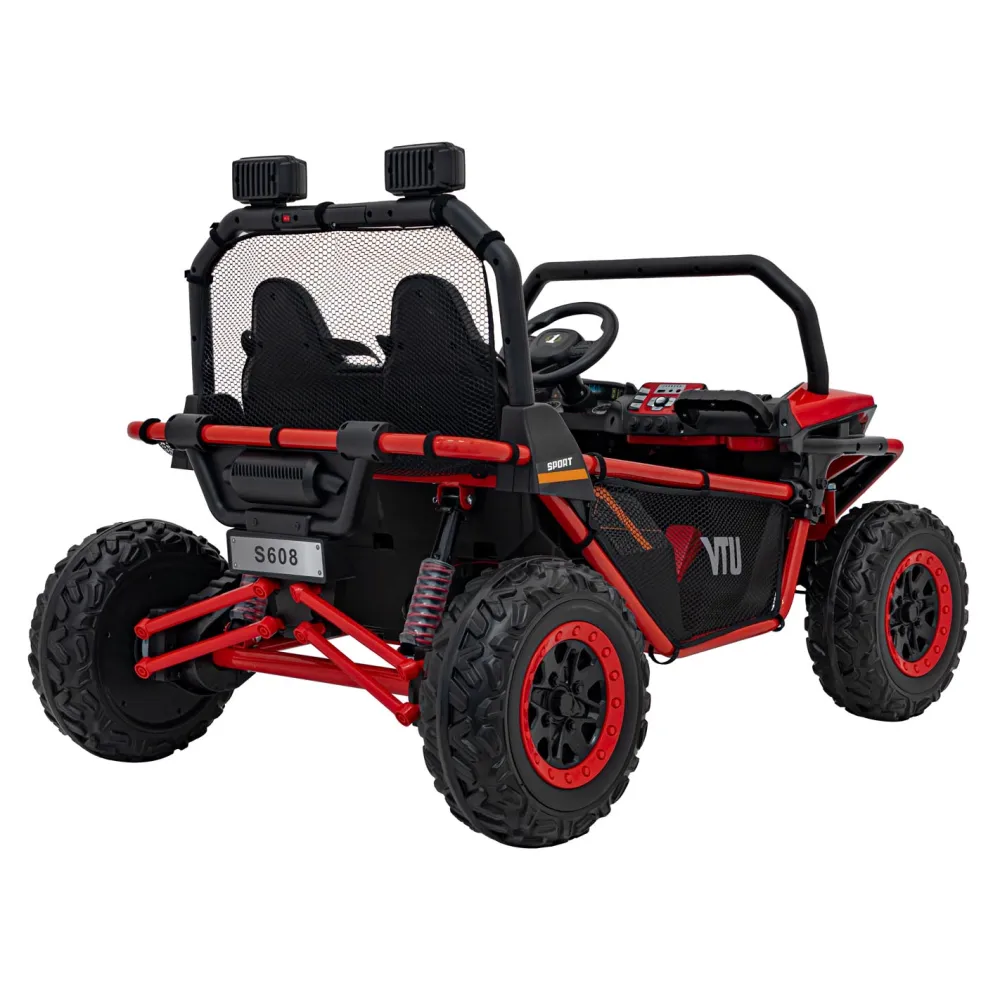 Elektrinis Buggy FASTER 4x4, Red-Elektromobiliai vaikams, Keturračiai ir bagiai-e-vaikas