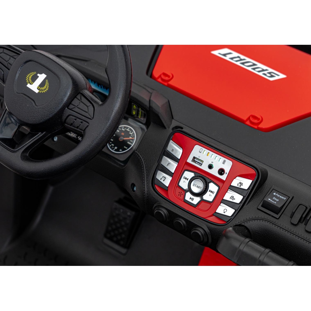 Elektrinis Buggy FASTER 4x4, Red-Elektromobiliai vaikams, Keturračiai ir bagiai-e-vaikas