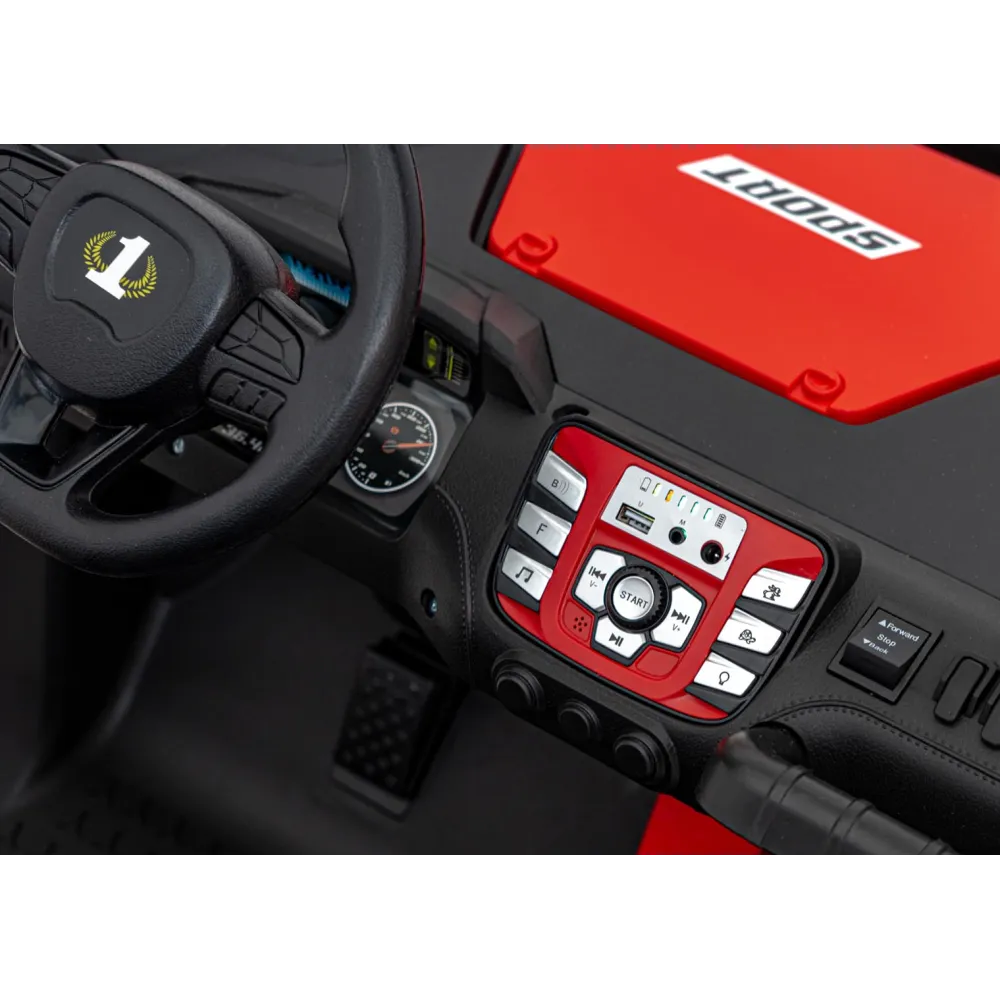 Elektrinis Buggy FASTER 4x4, Red-Elektromobiliai vaikams, Keturračiai ir bagiai-e-vaikas