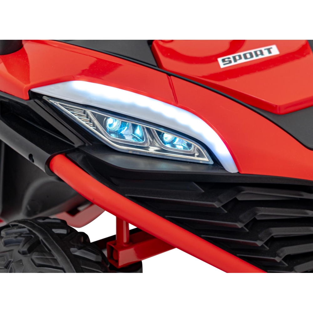 Elektrinis Buggy FASTER 4x4, Red-Elektromobiliai vaikams, Keturračiai ir bagiai-e-vaikas