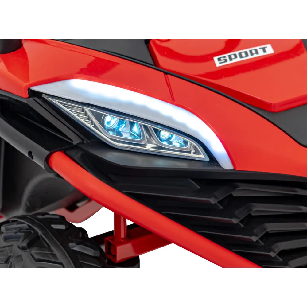 Elektrinis Buggy FASTER 4x4, Red-Elektromobiliai vaikams, Keturračiai ir bagiai-e-vaikas