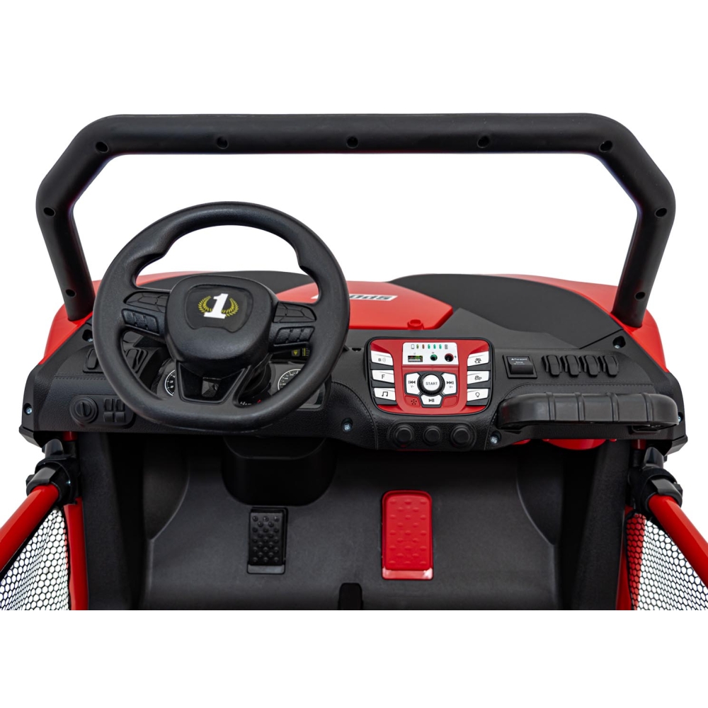 Elektrinis Buggy FASTER 4x4, Red-Elektromobiliai vaikams, Keturračiai ir bagiai-e-vaikas