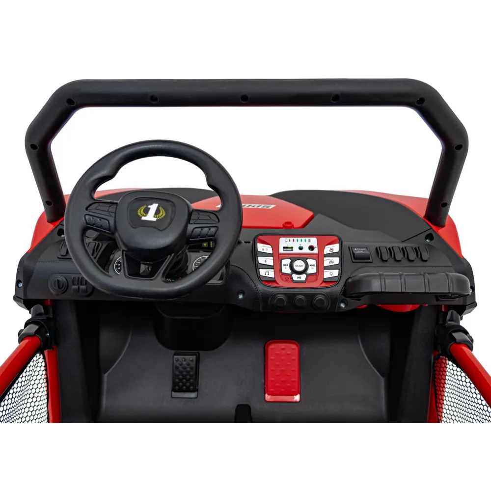 Elektrinis Buggy FASTER 4x4, Red-Elektromobiliai vaikams, Keturračiai ir bagiai-e-vaikas
