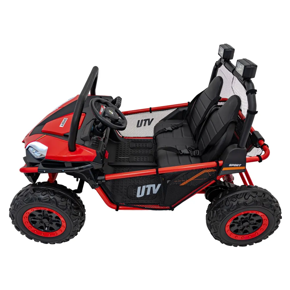 Elektrinis Buggy FASTER 4x4, Red-Elektromobiliai vaikams, Keturračiai ir bagiai-e-vaikas