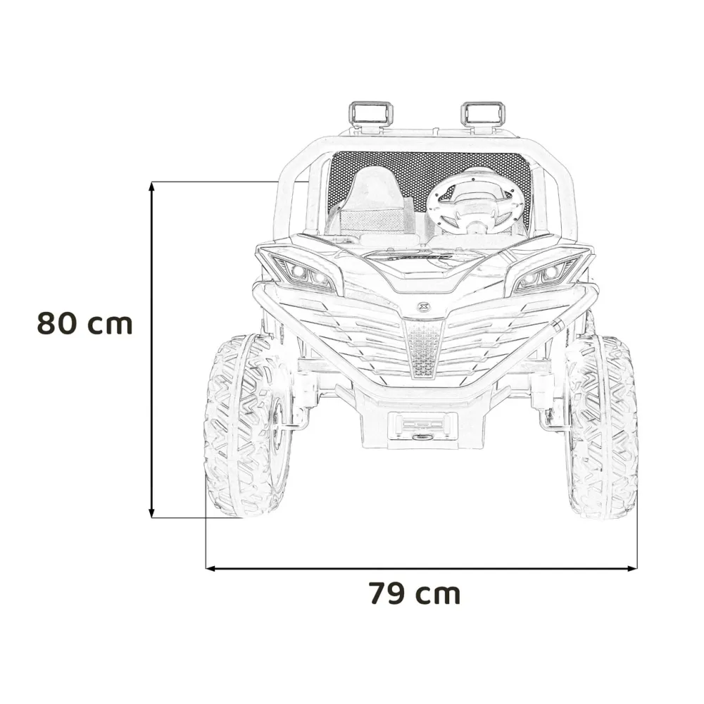 Elektrinis Buggy FASTER 4x4, Red-Elektromobiliai vaikams, Keturračiai ir bagiai-e-vaikas