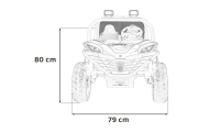 Elektrinis Buggy FASTER 4x4, Red-Elektromobiliai vaikams, Keturračiai ir bagiai-e-vaikas