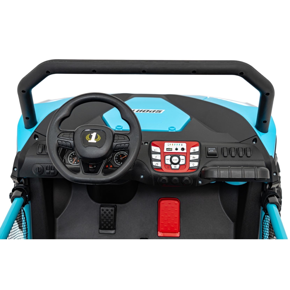 Elektrinis Buggy FASTER 4x4, Blue-Elektromobiliai vaikams, Keturračiai ir bagiai-e-vaikas