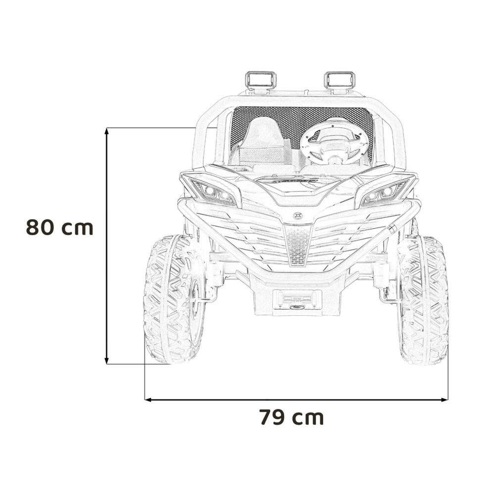 Elektrinis Buggy FASTER 4x4, Blue-Elektromobiliai vaikams, Keturračiai ir bagiai-e-vaikas