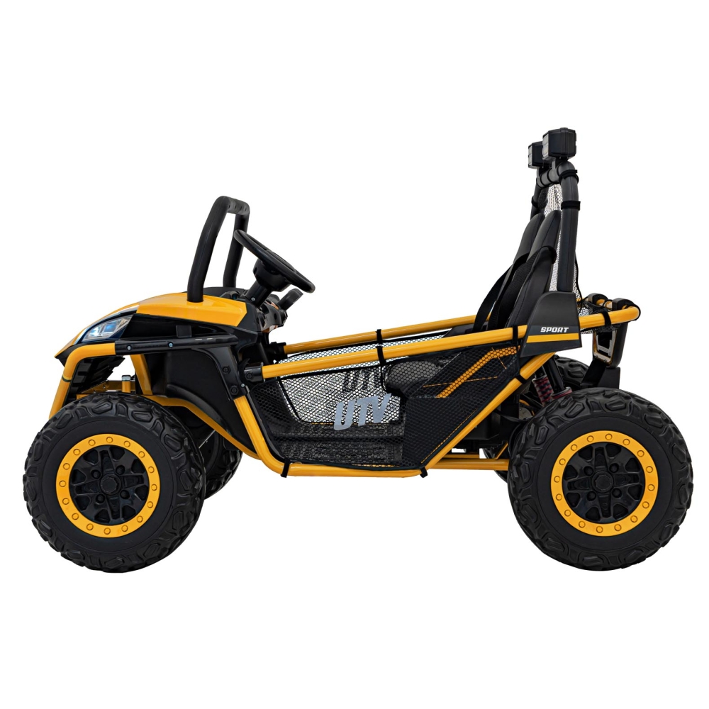 Elektrinis Buggy FASTER 4x4, Yellow-Elektromobiliai vaikams, Keturračiai ir bagiai-e-vaikas