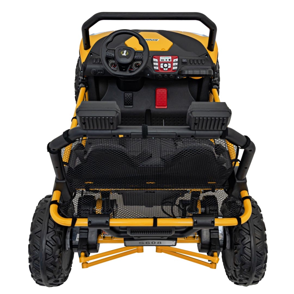 Elektrinis Buggy FASTER 4x4, Yellow-Elektromobiliai vaikams, Keturračiai ir bagiai-e-vaikas