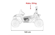 Pojazd Buggy FASTER 4x4 Żółty