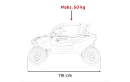 Pojazd Buggy 4x4 KCK Czerwony