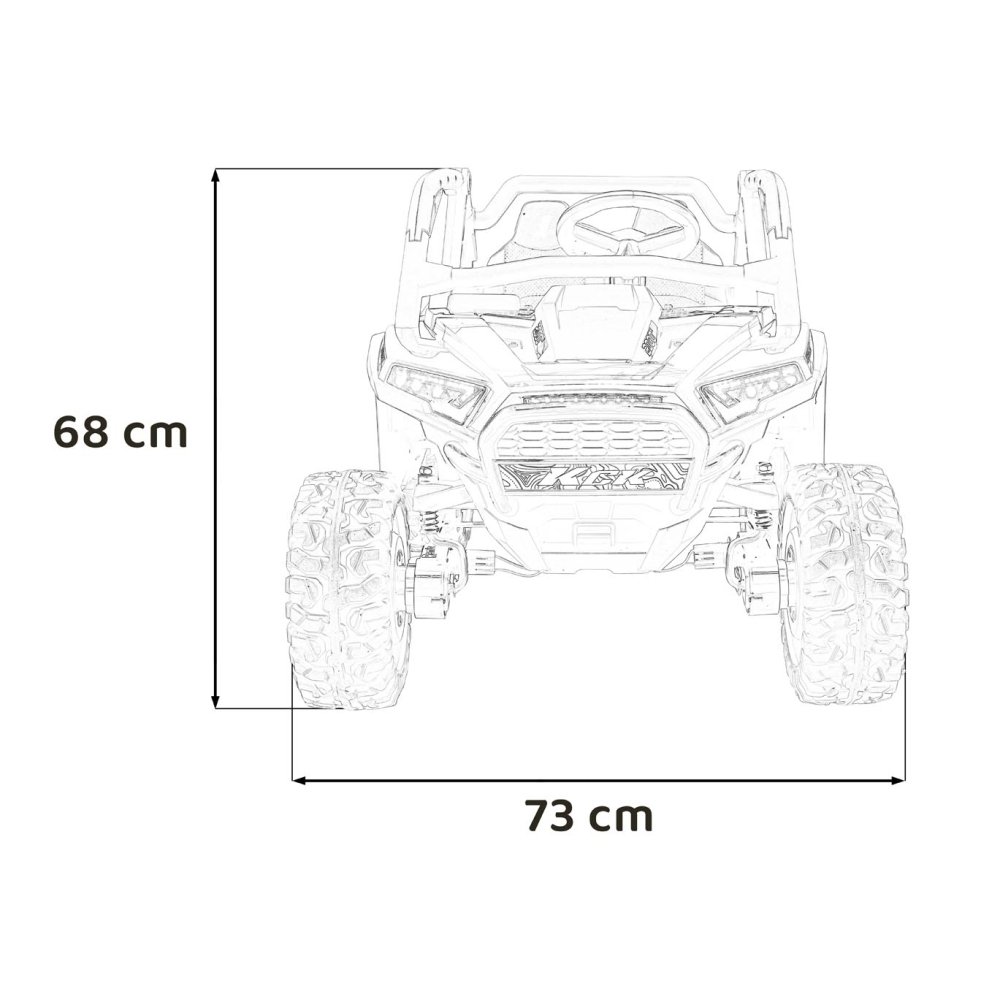 Pojazd Buggy 4x4 KCK Niebieski