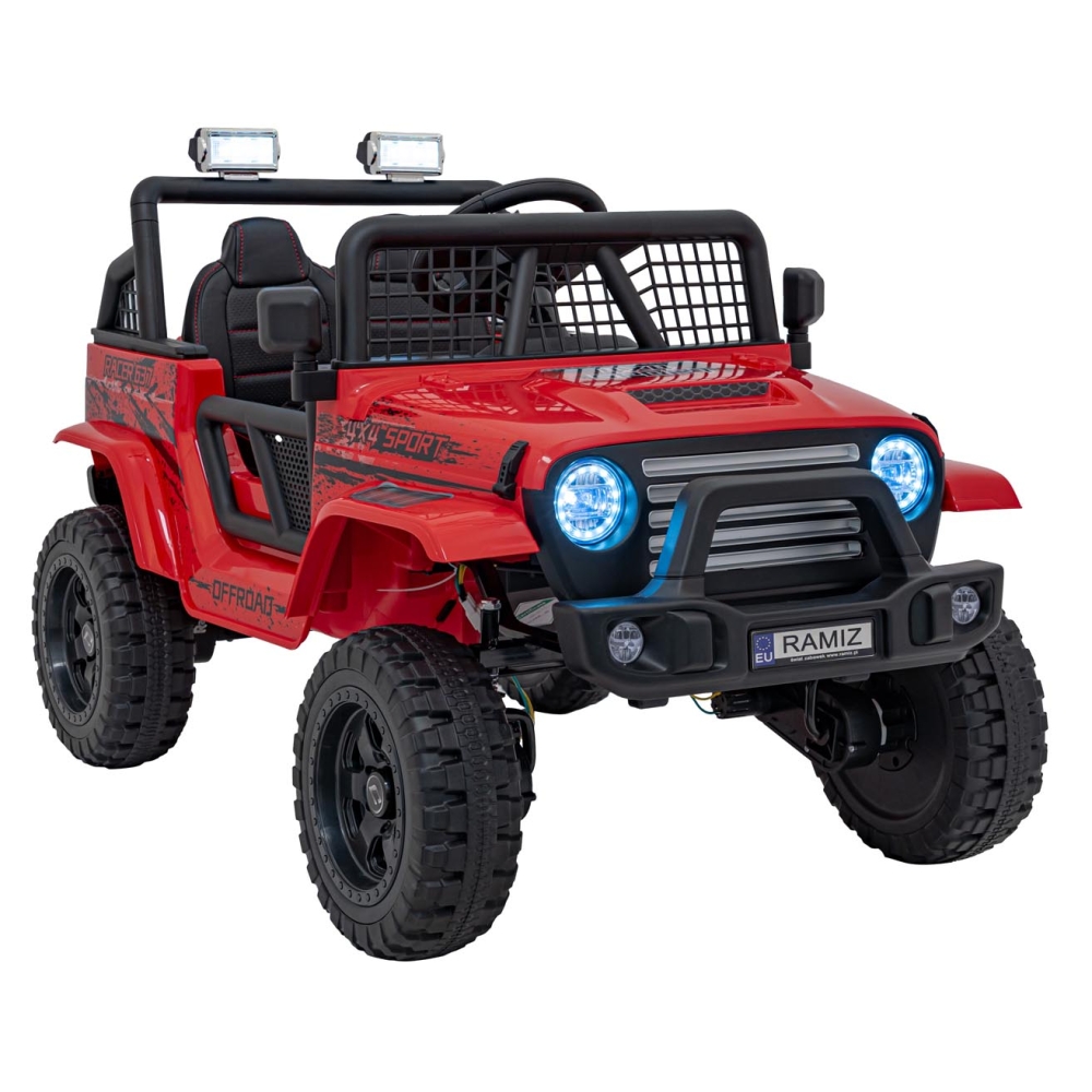 Elektromobilis OFF ROAD 4x4 SPORT, Red-Elektromobiliai vaikams, Visureigiai-e-vaikas