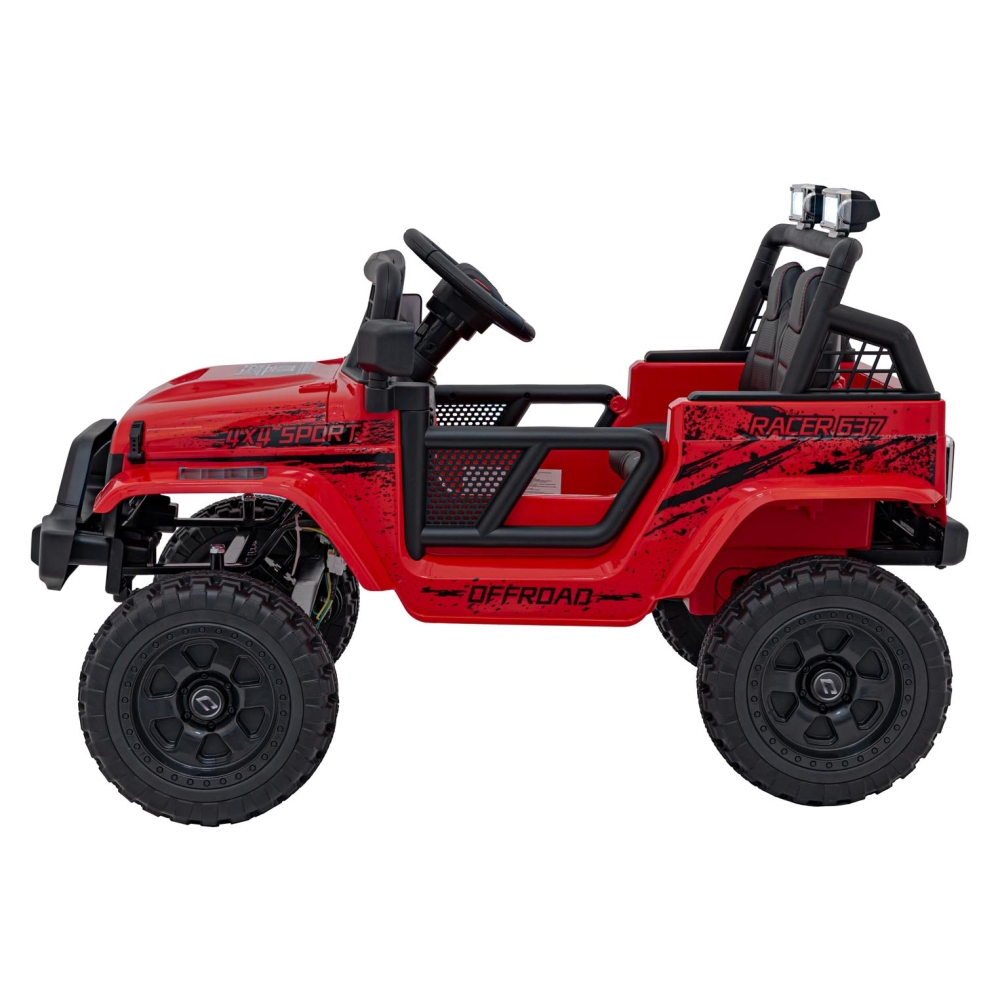 Elektromobilis OFF ROAD 4x4 SPORT, Red-Elektromobiliai vaikams, Visureigiai-e-vaikas
