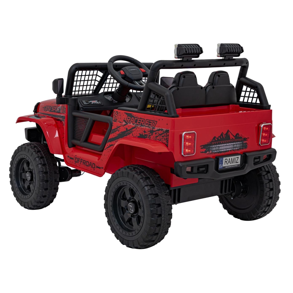 Elektromobilis OFF ROAD 4x4 SPORT, Red-Elektromobiliai vaikams, Visureigiai-e-vaikas