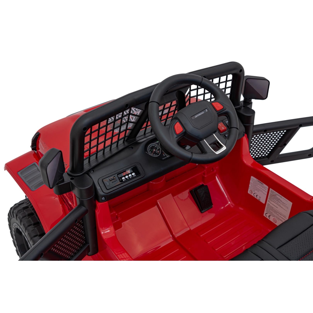 Elektromobilis OFF ROAD 4x4 SPORT, Red-Elektromobiliai vaikams, Visureigiai-e-vaikas