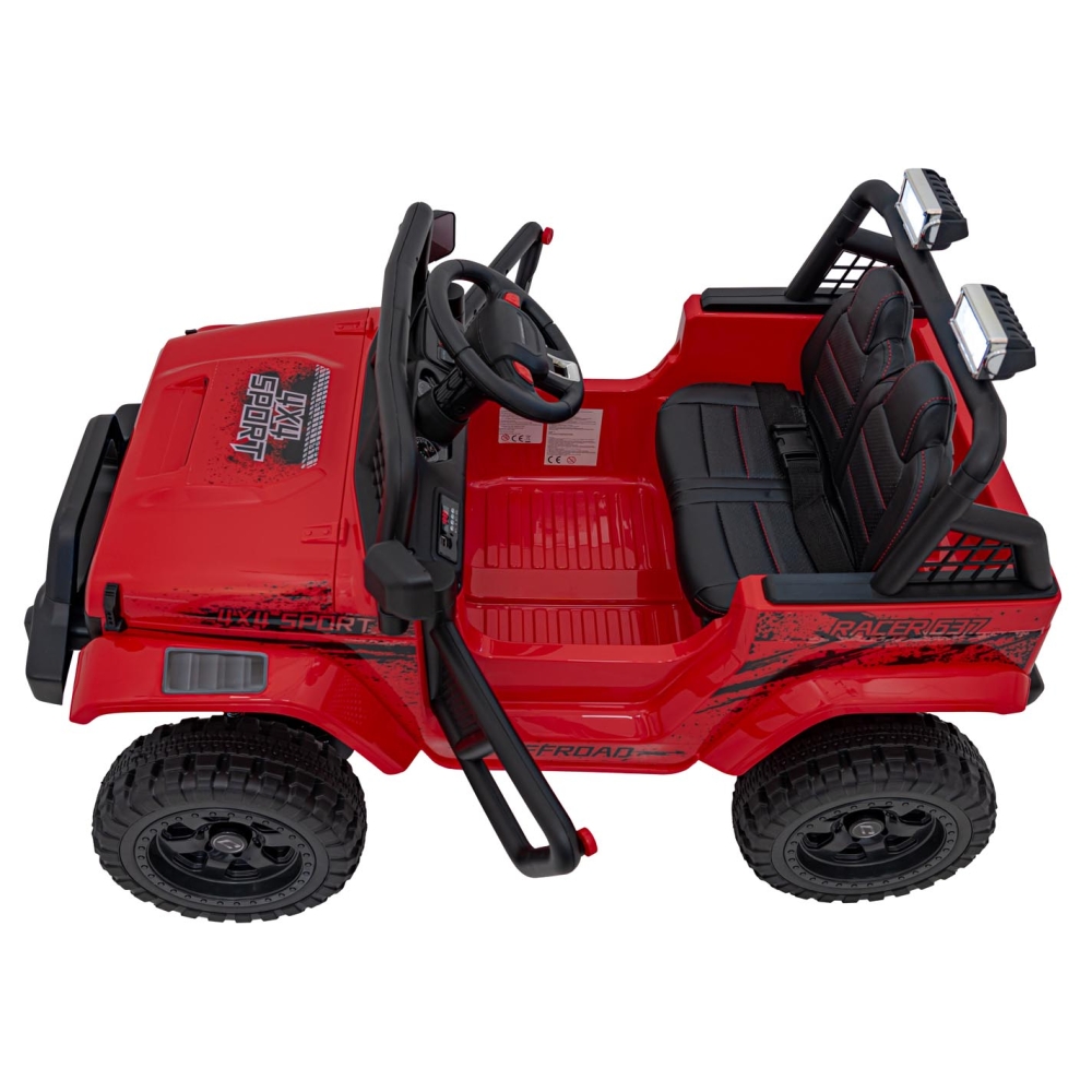Elektromobilis OFF ROAD 4x4 SPORT, Red-Elektromobiliai vaikams, Visureigiai-e-vaikas