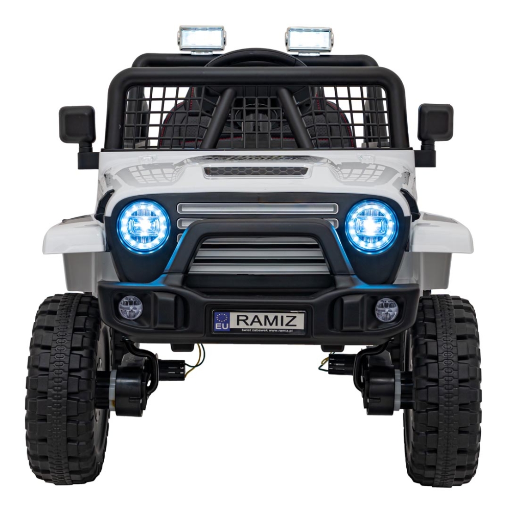 Elektromobilis OFF ROAD 4x4 SPORT, White-Elektromobiliai vaikams, Visureigiai-e-vaikas