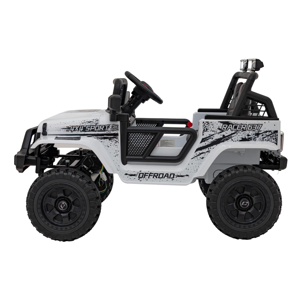 Elektromobilis OFF ROAD 4x4 SPORT, White-Elektromobiliai vaikams, Visureigiai-e-vaikas