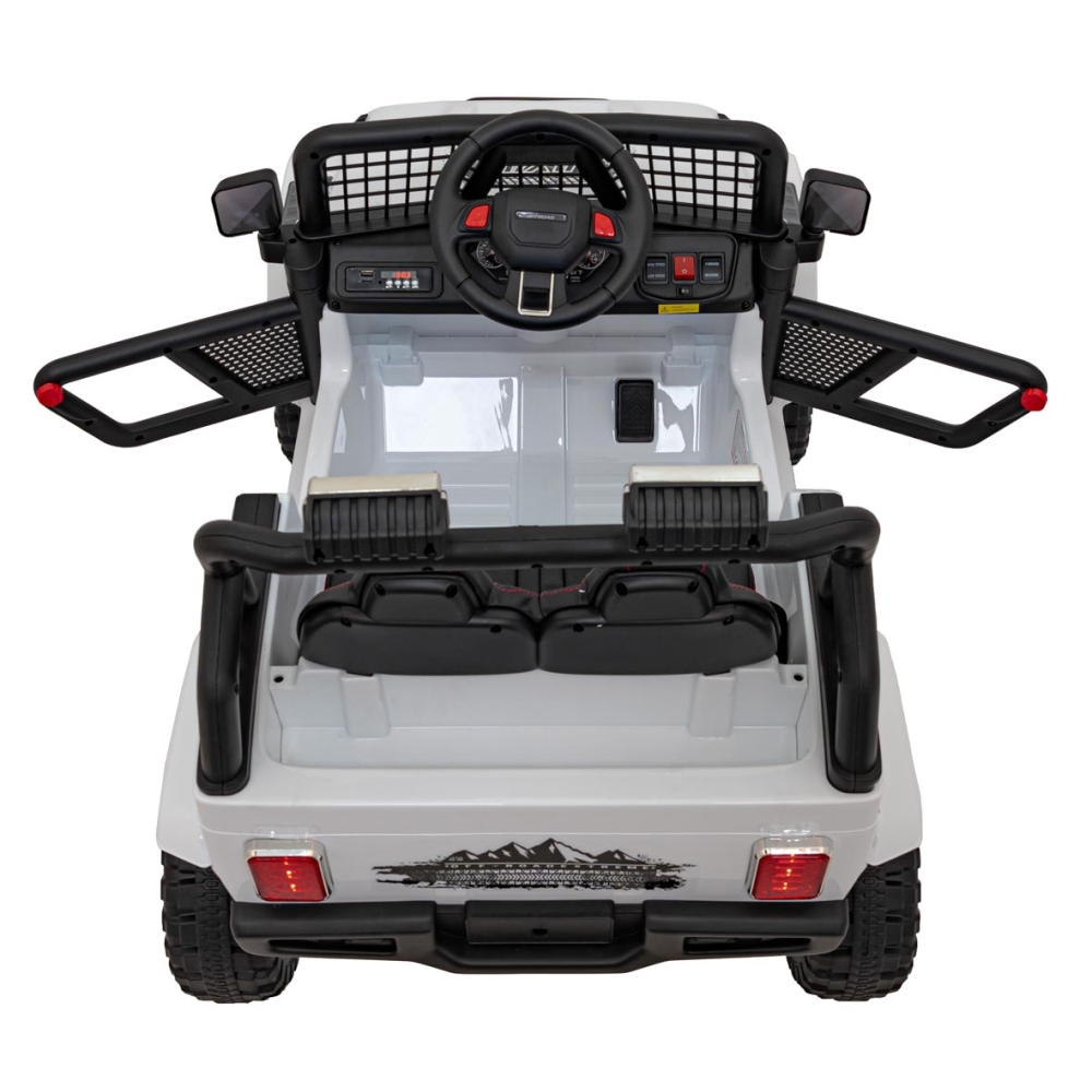 Elektromobilis OFF ROAD 4x4 SPORT, White-Elektromobiliai vaikams, Visureigiai-e-vaikas