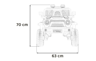 Elektromobilis OFF ROAD 4x4 SPORT, White-Elektromobiliai vaikams, Visureigiai-e-vaikas